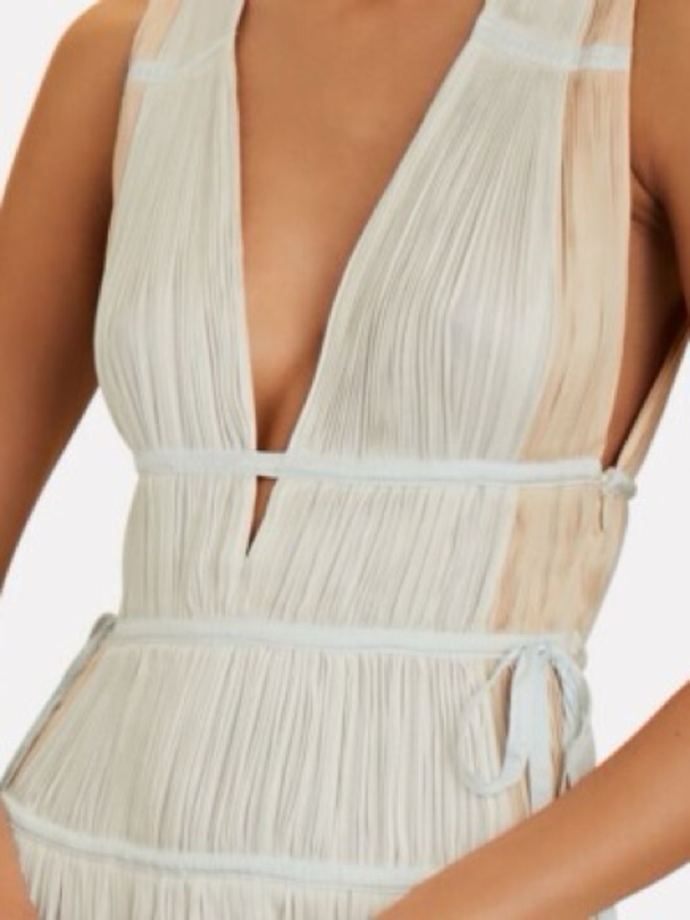 Ulla Johnson Valeria gown in opal - Cream Pleated Maxi Dress